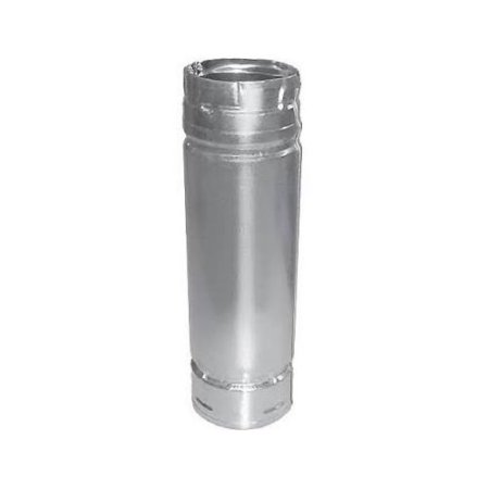 3" X 6" Pelletvent Pro Pipe, Galvalume Outer And 304-Alloy Inner Walls
