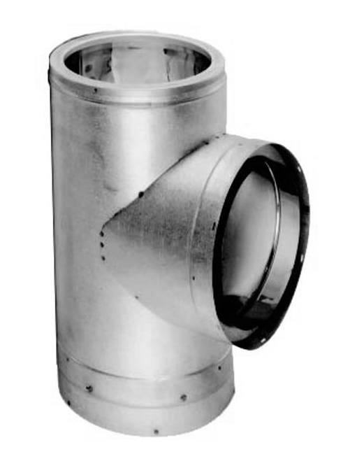 5" DuraTech Stainless Steel Tee with Cap - 5DT-STSS