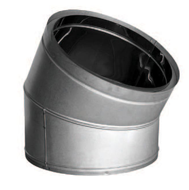12" Duravent DuraTech Double-Wall Galvanized Chimney Pipe 30-Degree Elbow - 12DT-E30
