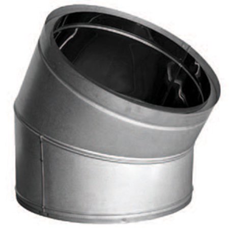 10" Duravent DuraTech Double-Wall Stainless Steel Chimney Pipe 30-Degree Elbow - 10DT-E30SS