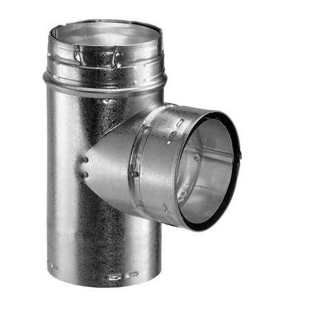 5" X 4" Type B Gas Vent Reduction Tee - 5GVTR4