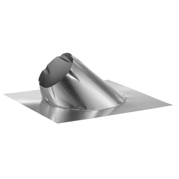 5" Dura Vent Duratech Flashing, 7/12-12/12 Pitch, Galvanized,Storm Collar Not Included