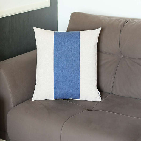Boho-Chic Decorative Jacquard Throw Pillow Covers 18"x18" Grey-Blue-Grey