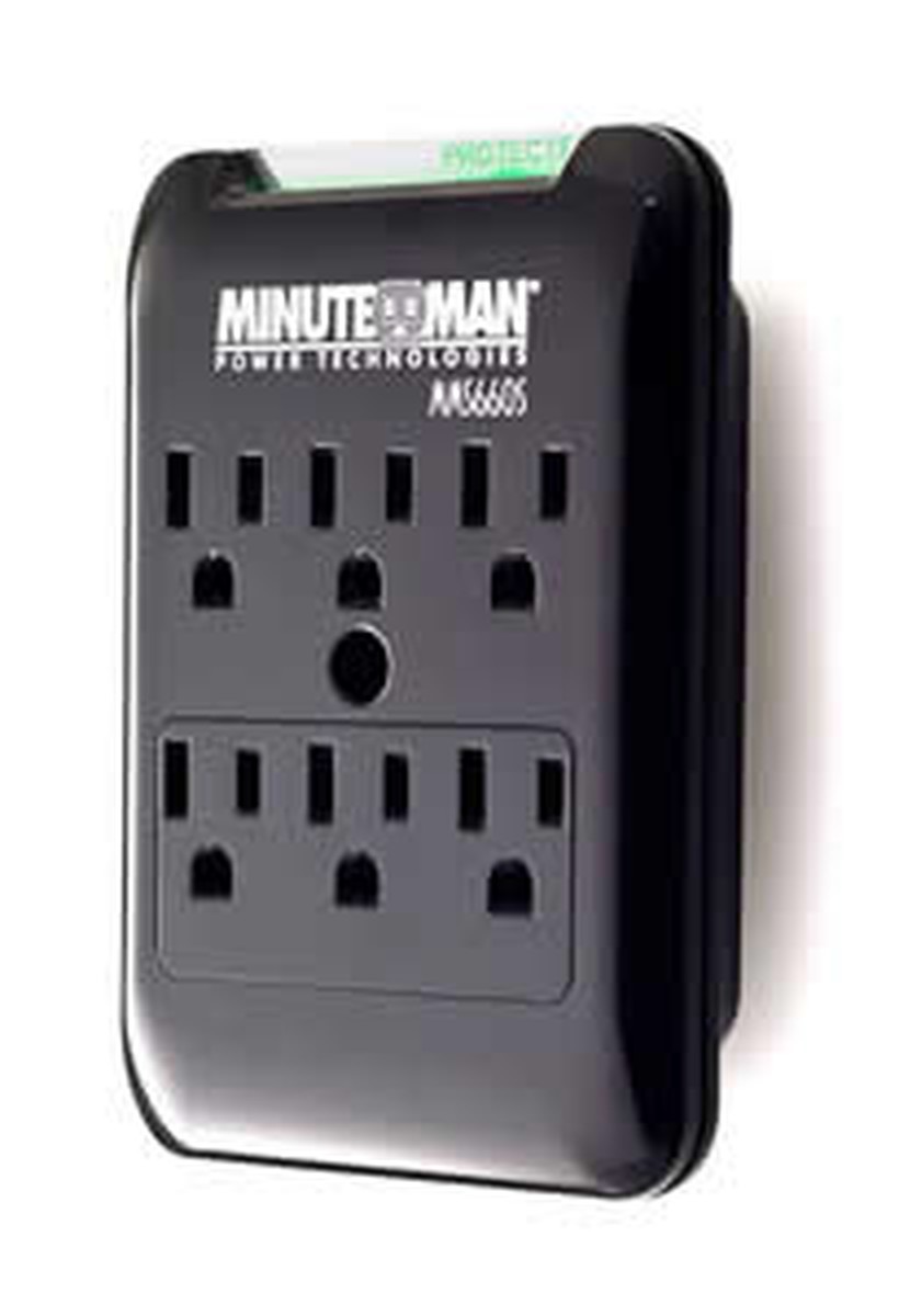 6 Outlet Wall Tap Surge Suppressor- 540J