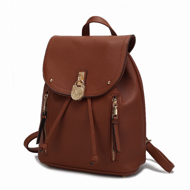 Xandria Vegan Leather Women's Backpack Brown