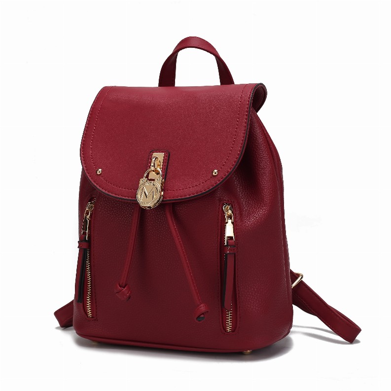 Xandria Vegan Leather Women's Backpack Red