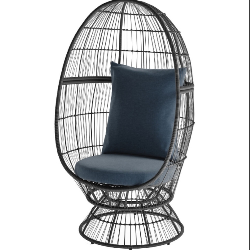 Kayla Steel Stationary Egg Chair with Cushion