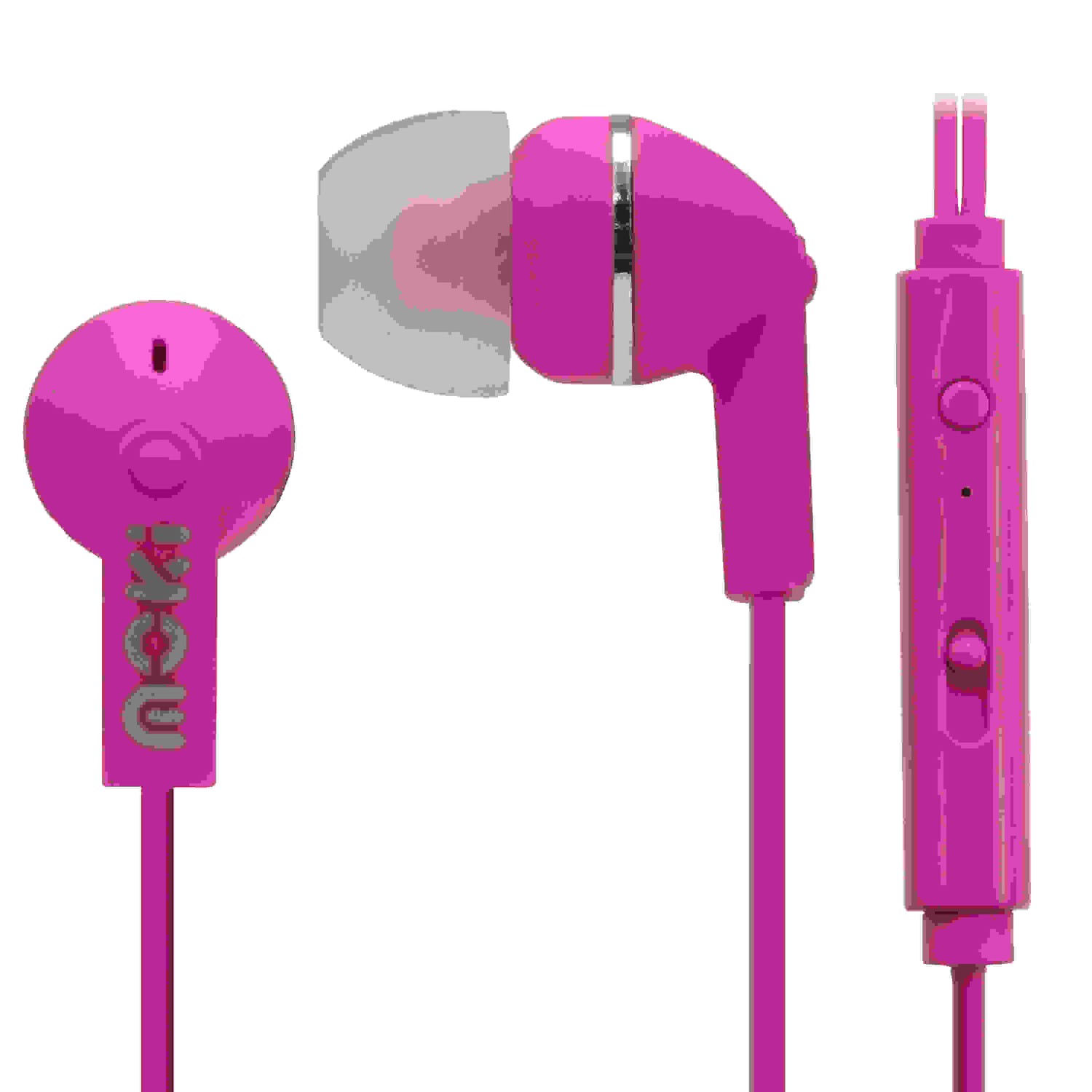 Moki ACC HCBMP Pink Noise Isolation Earbuds With Microphone