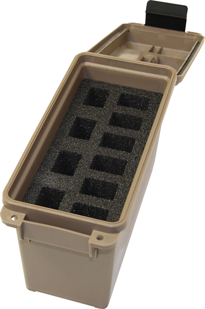 MTM Tactical Mag Can -for 10 Double Stacked Handgun Mags Dark Earth