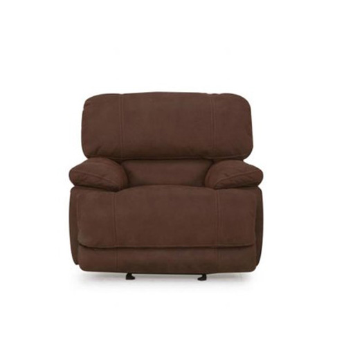 Concord Brown Power Recliner Chair in Polyester Suede Fabric