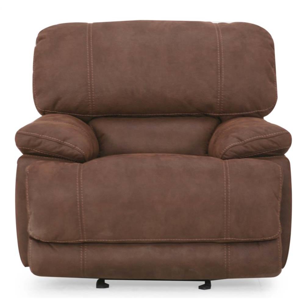 Concord Driftwood Brown Power Recliner Chair in Polyester Suede Fabric