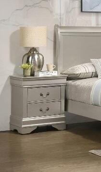 Louis Philippe Silver Nightstand
