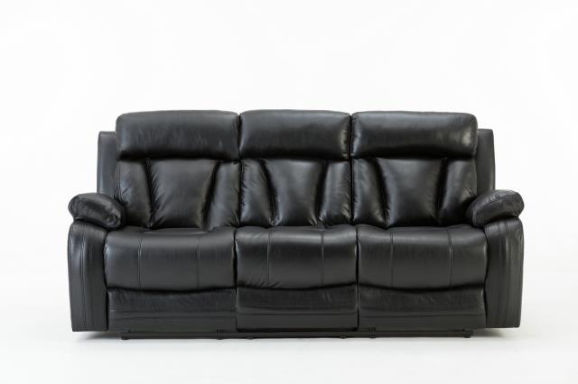 Living Room Collete Recliner Sofa, Black