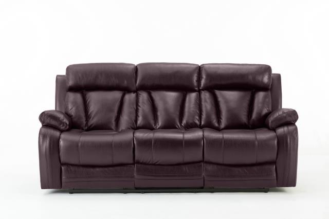 Living Room Collete Recliner Sofa, Brown