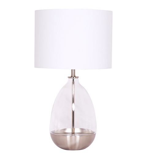 Arianna Table Lamp, Silver