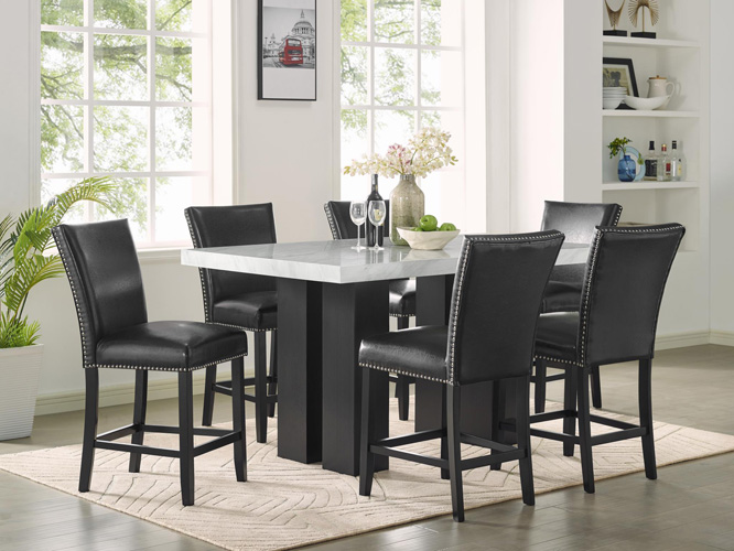 Dining Room Iris Counter Height Side Chair, Black