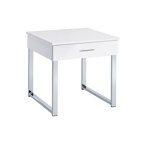 Knox End Table, White