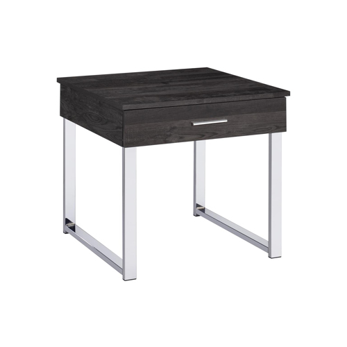Knox End Table, Charcoal