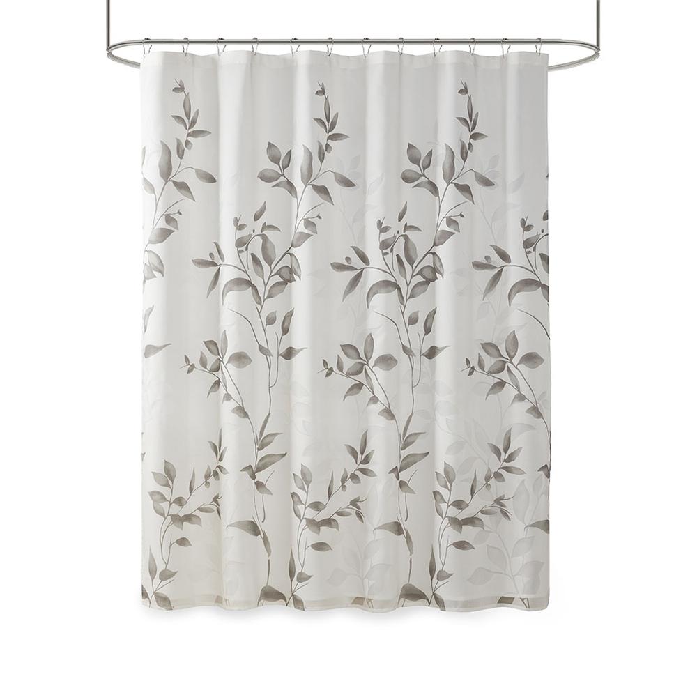 65% Rayon 35% Polyester Printed Burnout Shower Curtain,MP70-4610