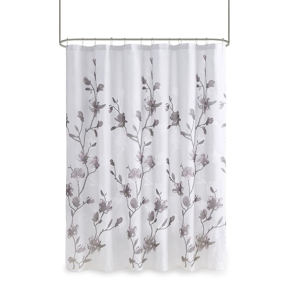 65% Rayon 35% Polyester Printed Burnout Shower Curtain,MP70-6420