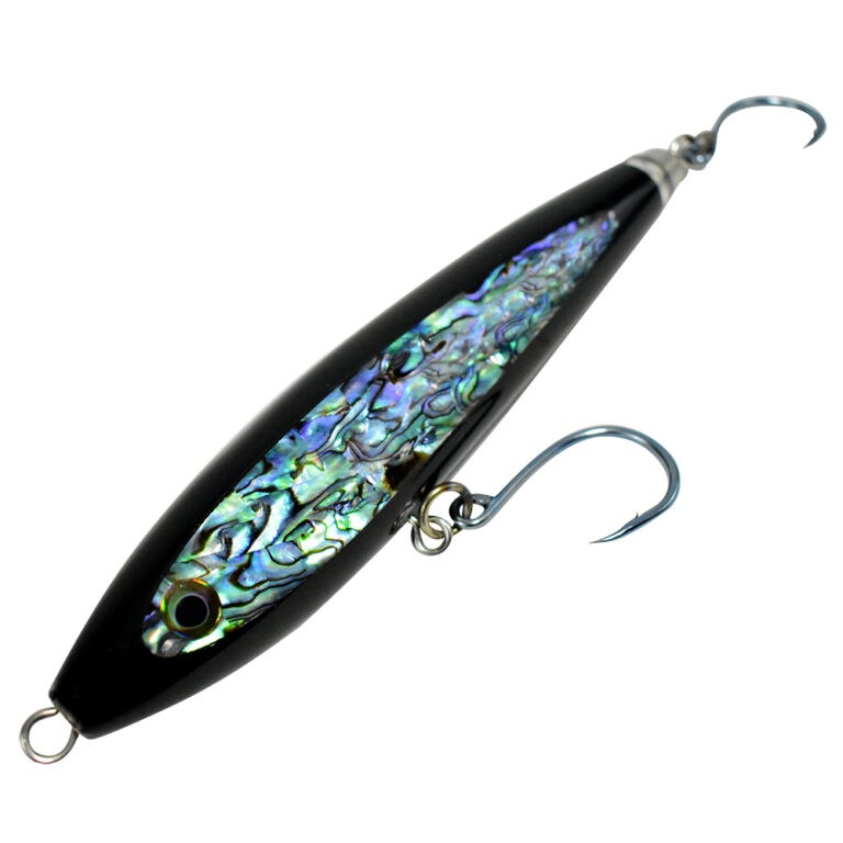 StickBait Abalone 8in with Hooks - 8in Black