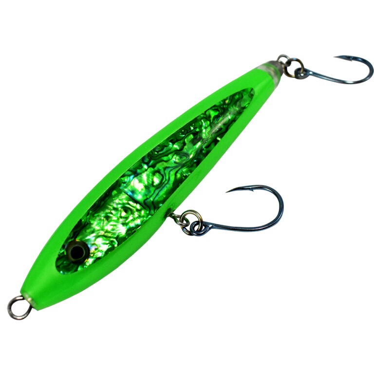 StickBait Abalone 8in with Hooks - 8in Green