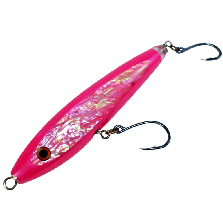 StickBait Abalone 8in with Hooks - 8in Pink