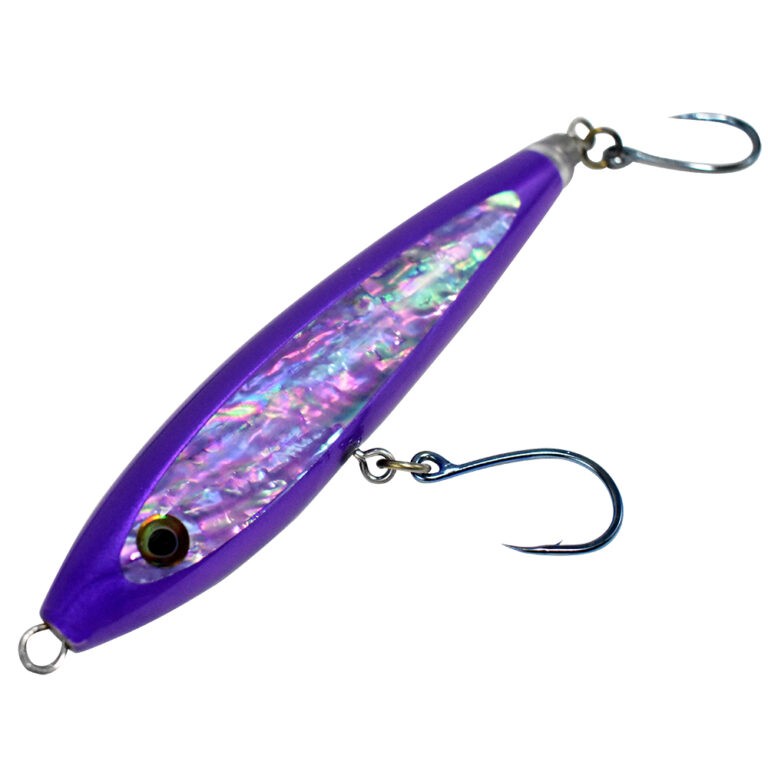 StickBait Abalone 8in with Hooks - 8in Purple
