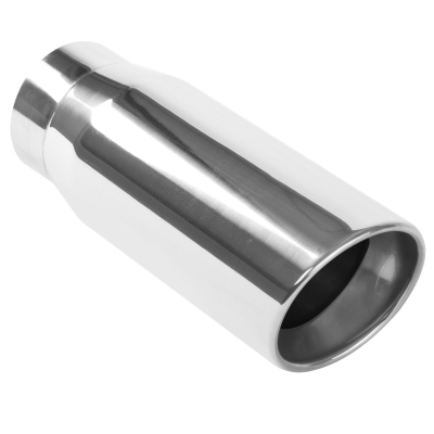 13IN ROUND SS SINGLE OUTLET EXHAUST TIP(5IN DIAMETER - 4IN INLET)