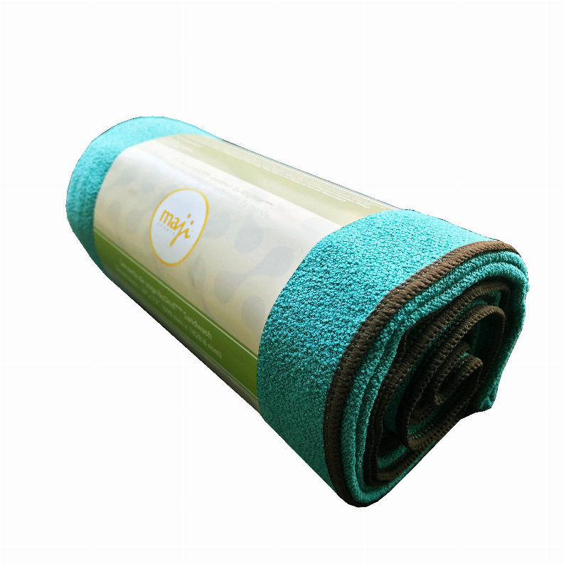 NoSkid Sandwash Yoga Towel - Green