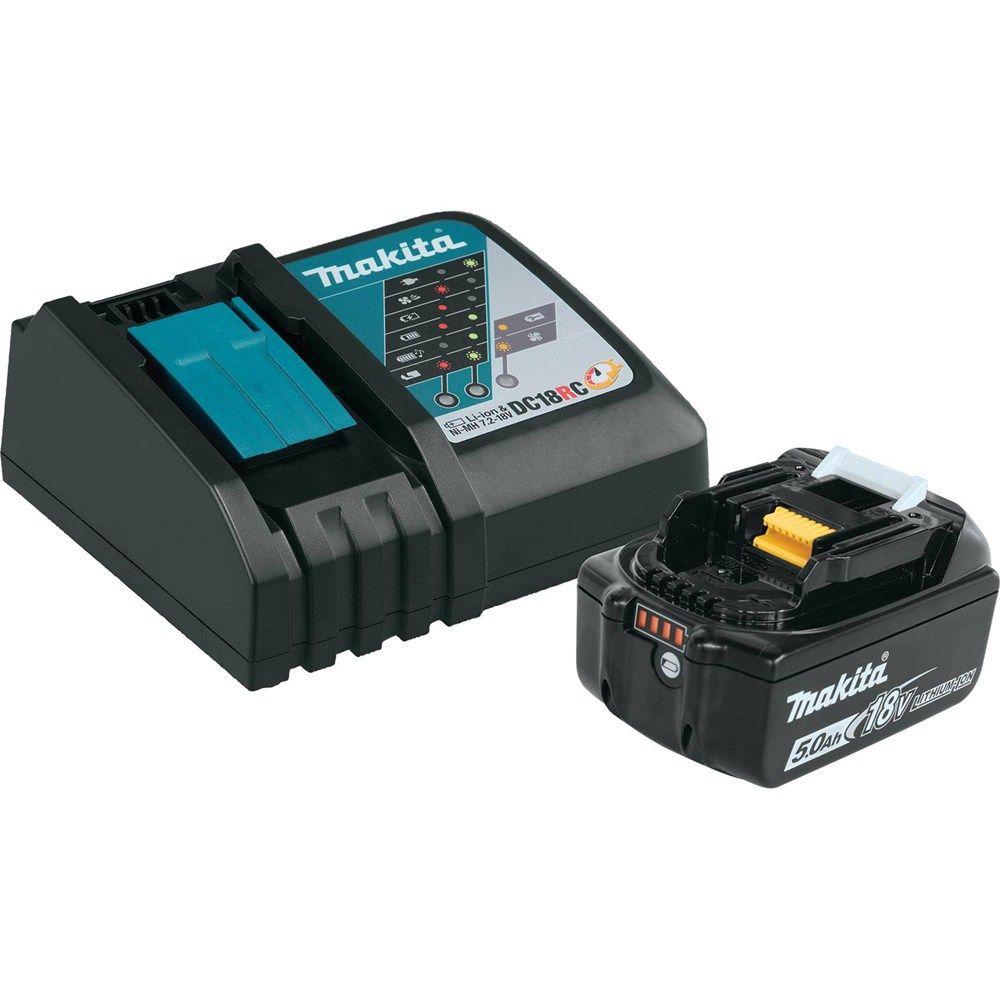 Makita 18V LXT Lithium-Ion Battery and Charger Starter Pack (5.0Ah)