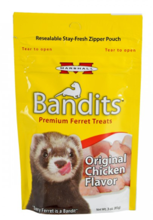 Marshall Bandits Premium Ferret Treat - Original Chicken - 3 oz