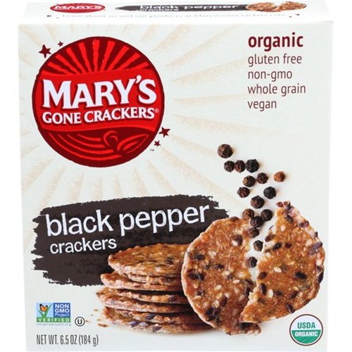 Mary's Gone Crackers Black Pepper Crackers Gluten Free (12x65 Oz)