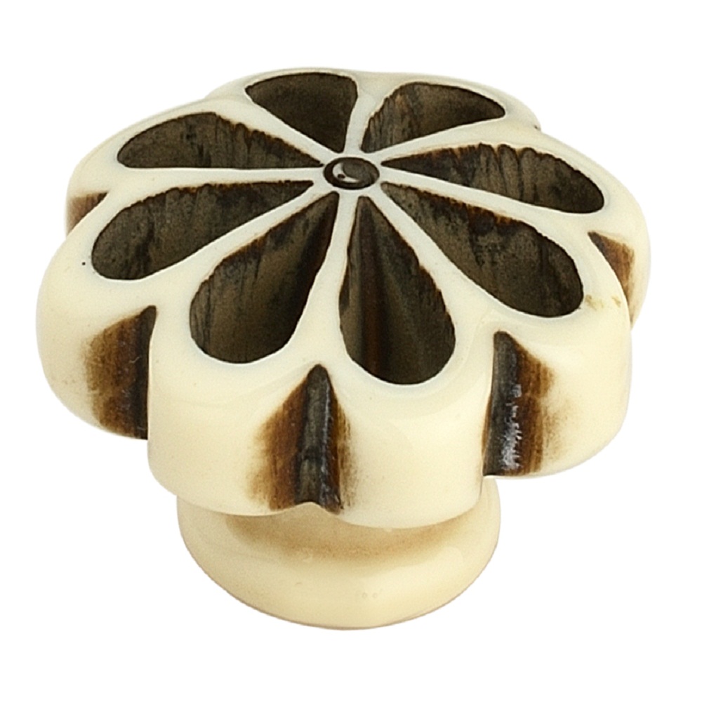 Crafted 1-1/3 in.(34mm) Cream Cabinet Knob