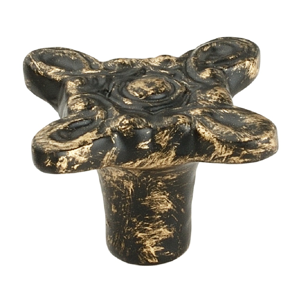 Art-De-Dew 1-2/5 in. (35mm) Antique Brass Patina Cabinet Knob