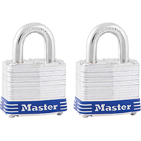 Master Lock High Security Padlock - Keyed Alike - 0.28" Shackle Diameter - Cut Resistant, Pick Proof, Rust Resistant - Steel - S
