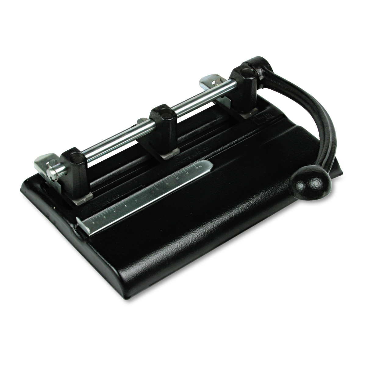 Master Products Power Handle 2/3-hole Paper Punch - 3 Punch Head(s) - 40 Sheet of 20lb Paper - 13/32" Punch Size - 10.9" x 7.5" 
