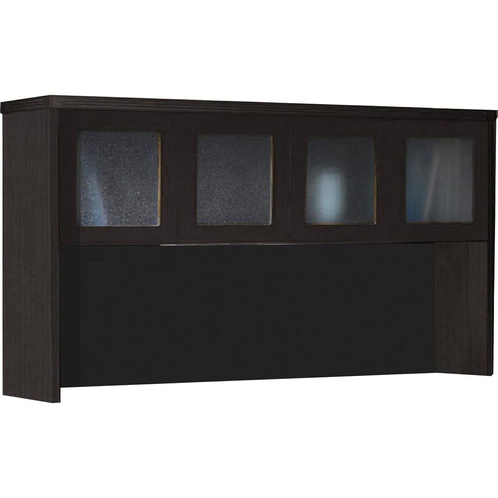 Mayline Aberdeen AHG72 Hutch - 39.1" x 72" x 15" - 4 x Door(s) - Durable - Mocha - Assembly Required