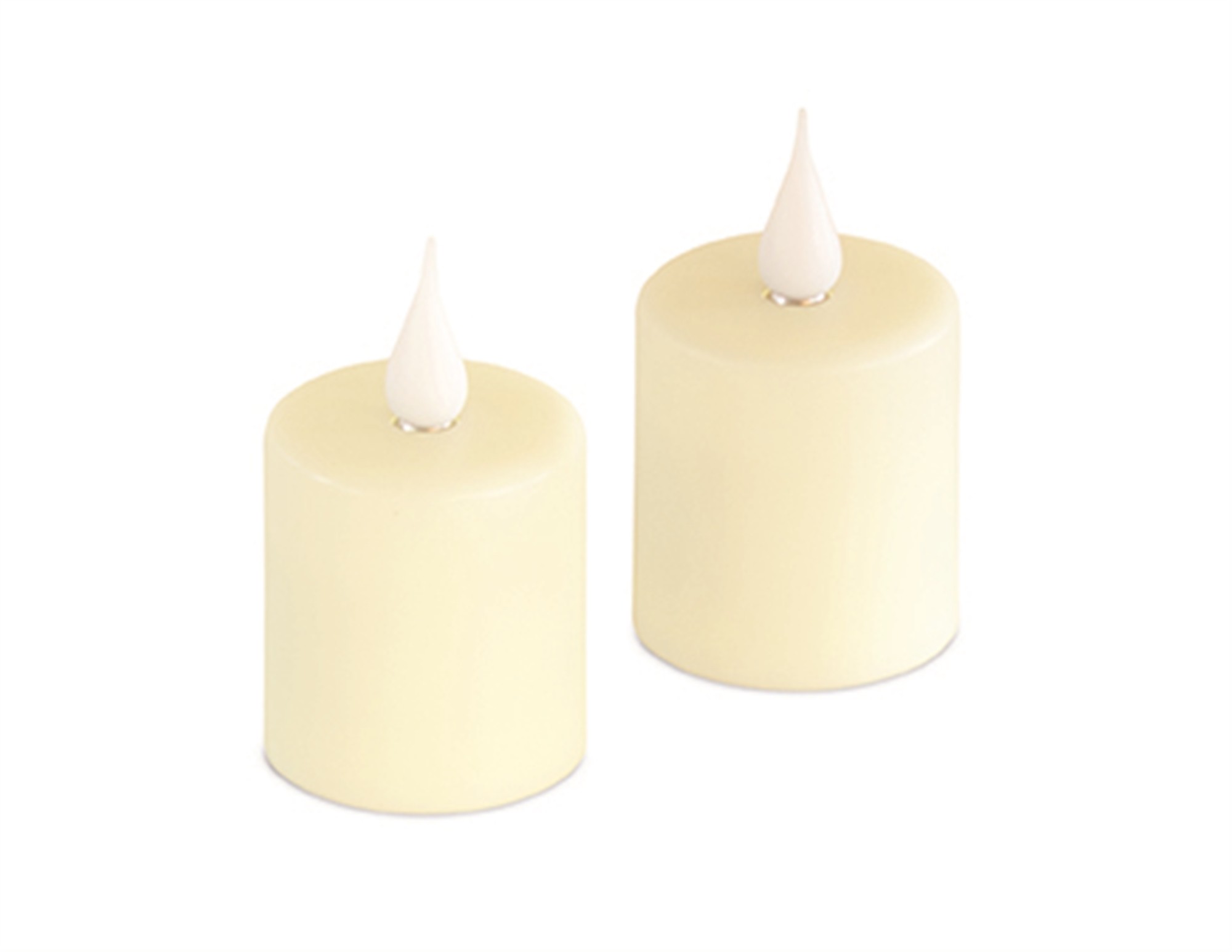 Candle (Set of 2) 4"H Plastic