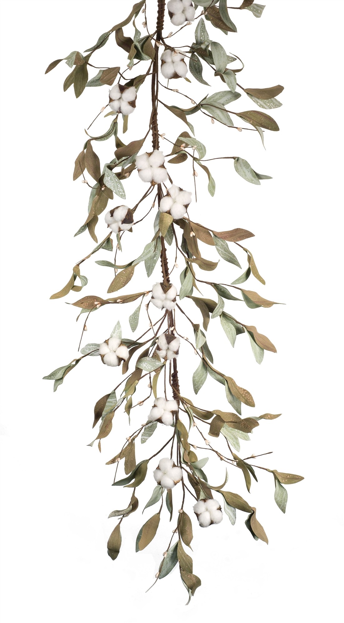 Cotton/Leaf Garland (Set of 2) 6'L EVA