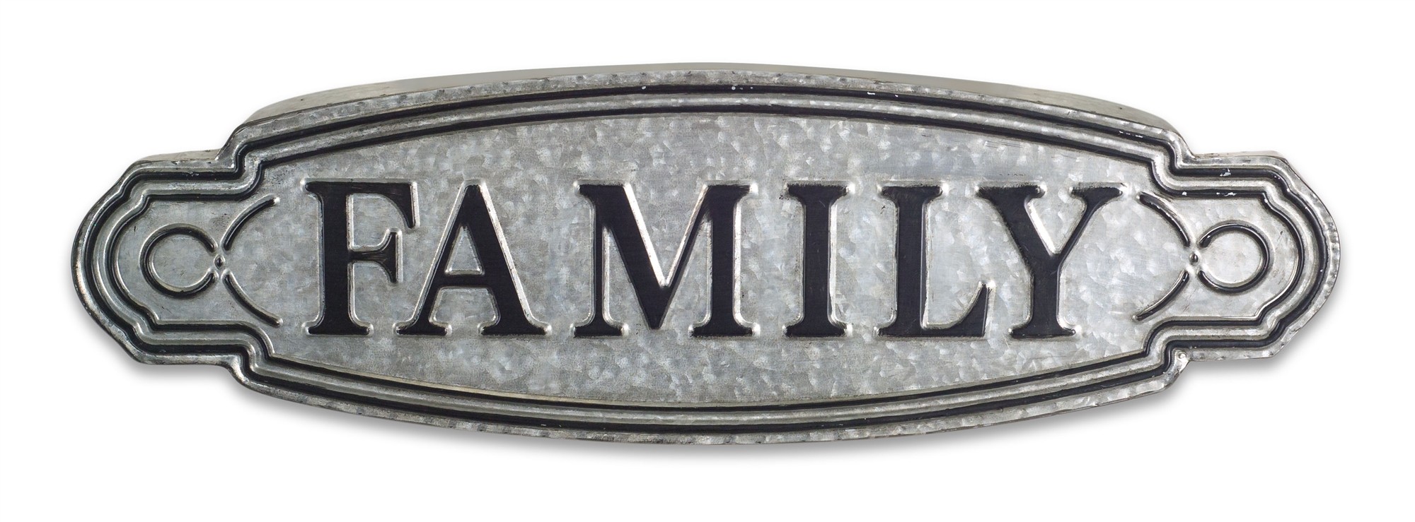 FAMILY Plaque (Set of 2) 26.5" x 8"H Iron