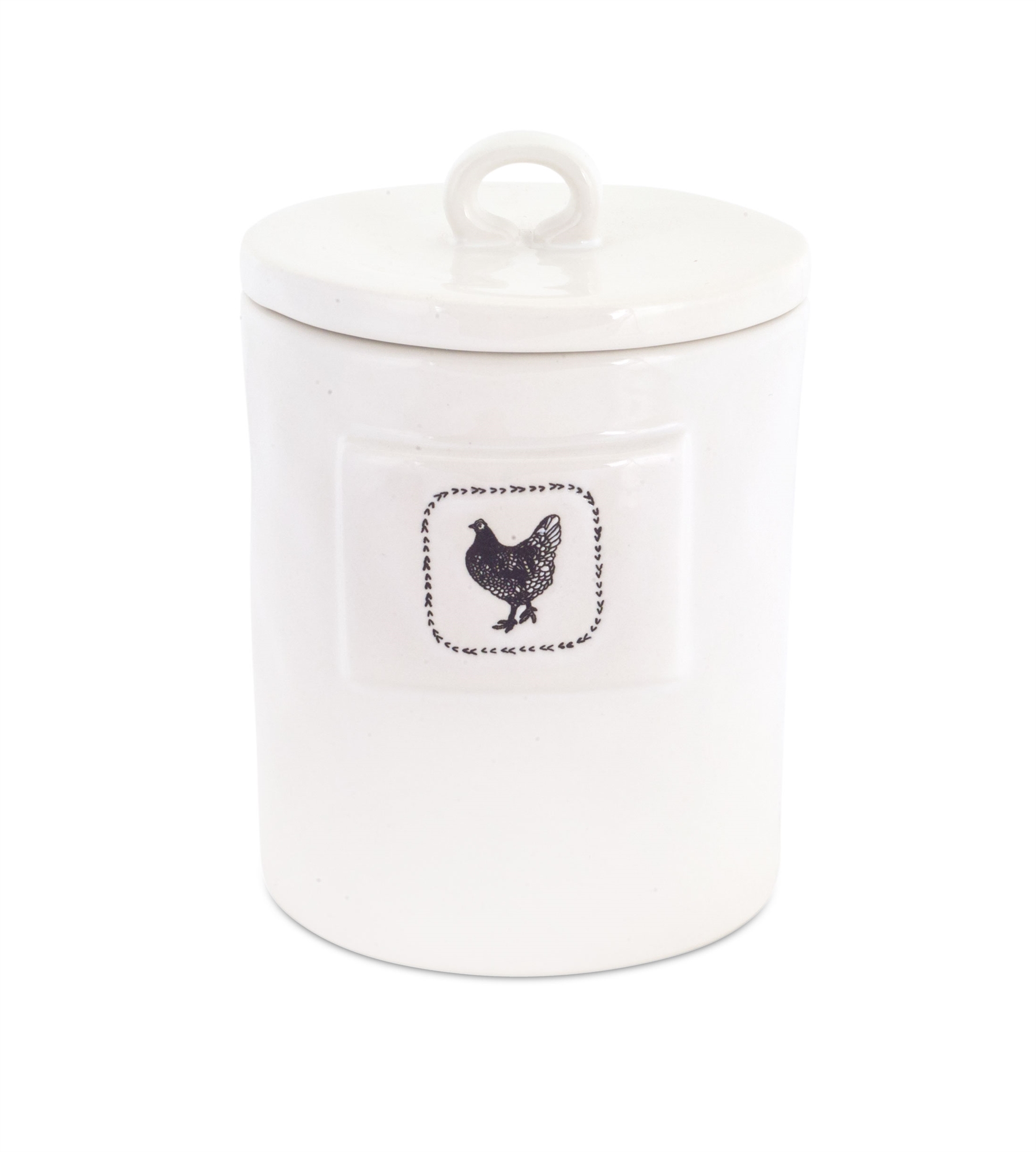 Chicken Canister (Set of 4) 4.5" x 6.5"H Stoneware