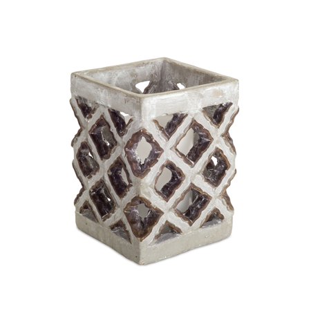 Candle Holder (Set of 2) 6.5"H Cement