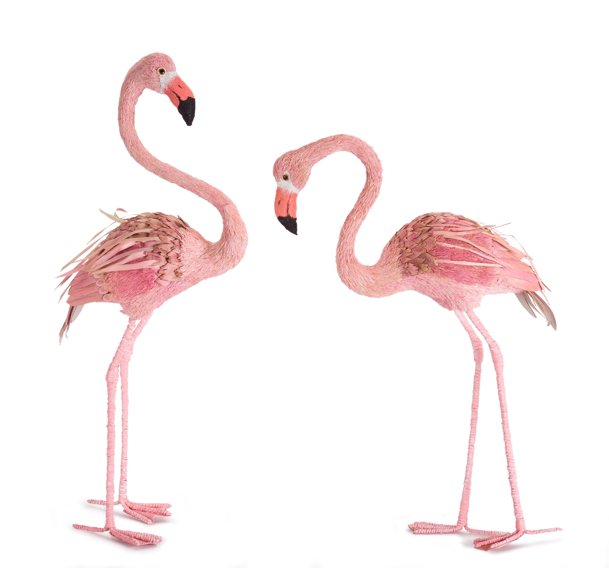 Flamingo (Set of 2) 26.5"H, 31"H Foam/Grass
