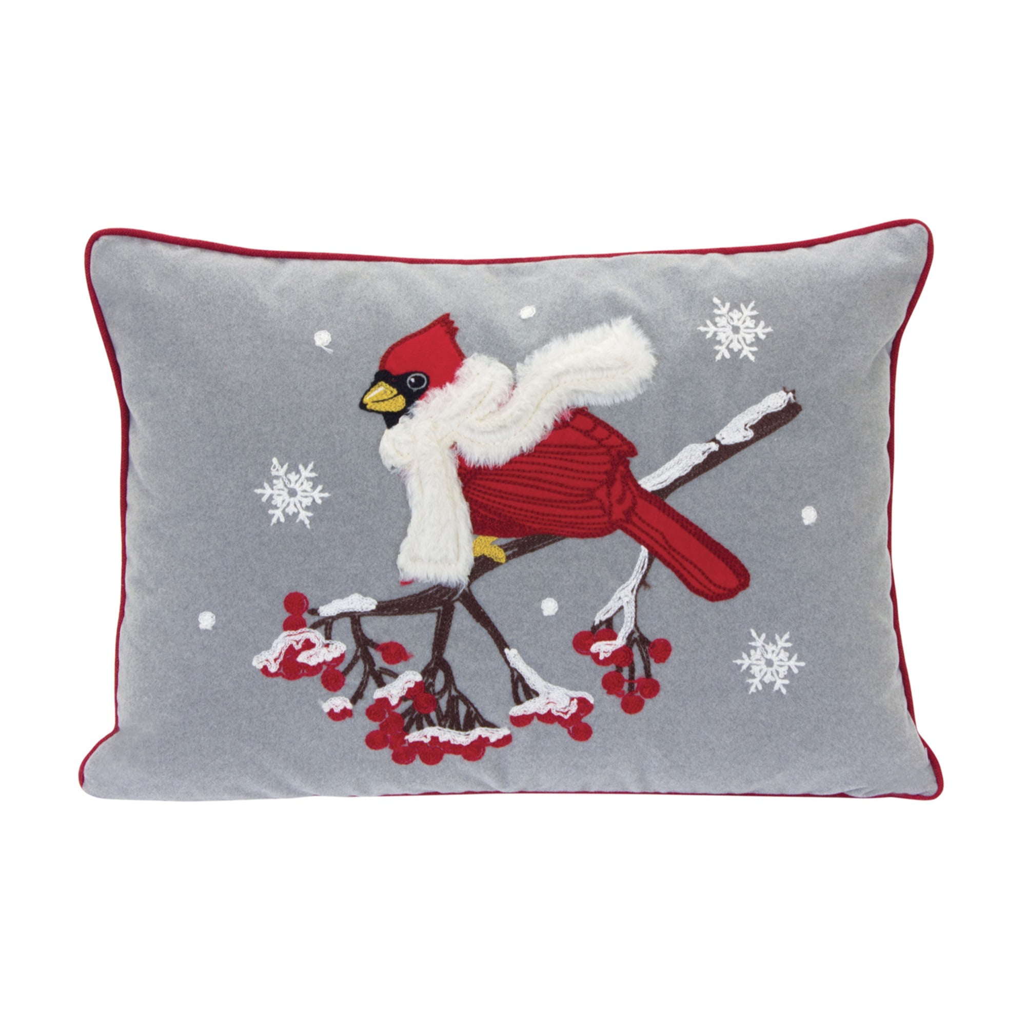 Cardinal/Branch Pillow 16" Polyester