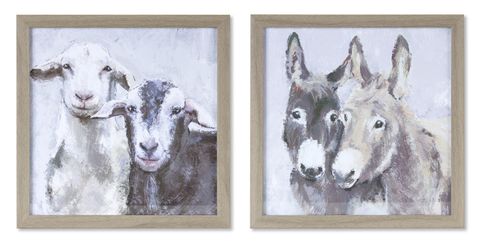 Donkey/Sheep Frame (Set of 4) 9.5" x 9.5"H Plastic/MDF