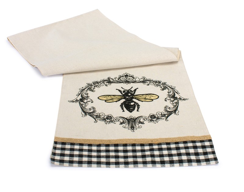 Bee Table Runner (Set of 3) 13" x 72"L Polyester