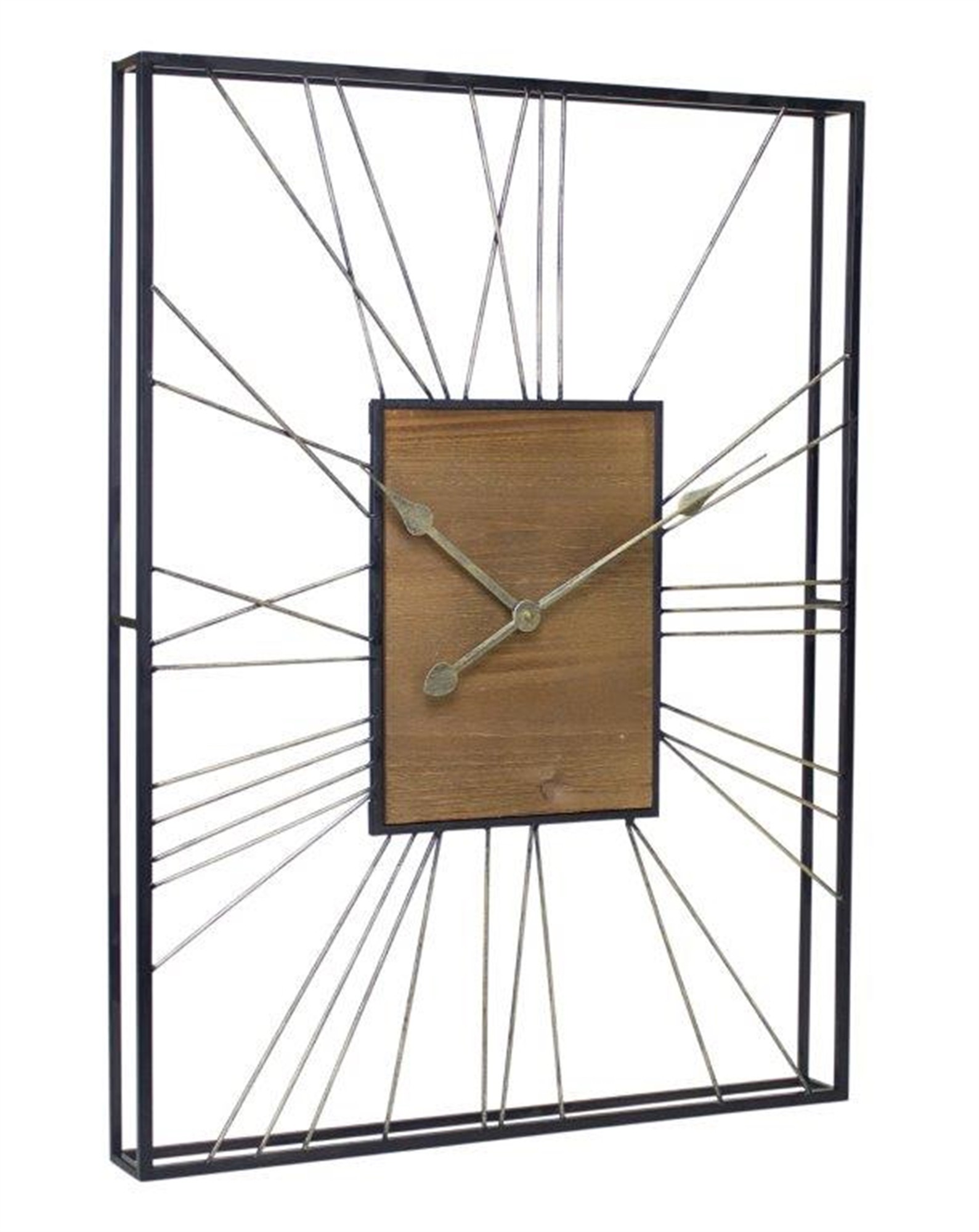 Clock 23.5"L x 31.5"H Metal/Wood