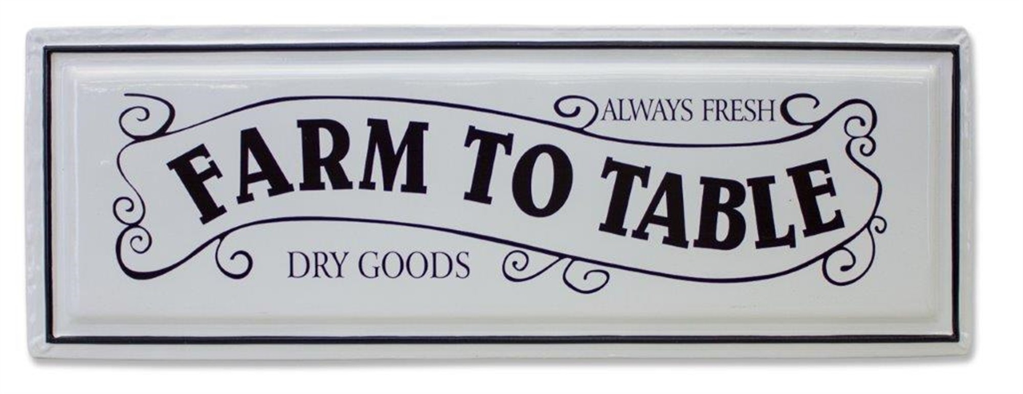 Farm To Table Sign 24.25"L x 8.5"H Iron