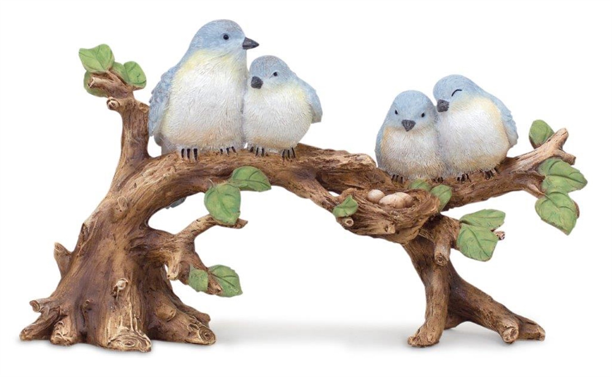 Birds on Branch 11.5"L x 4.5"H Resin